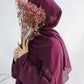 Aubergine Bloom Abaya