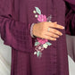 Aubergine Bloom Abaya
