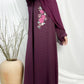 Aubergine Bloom Abaya