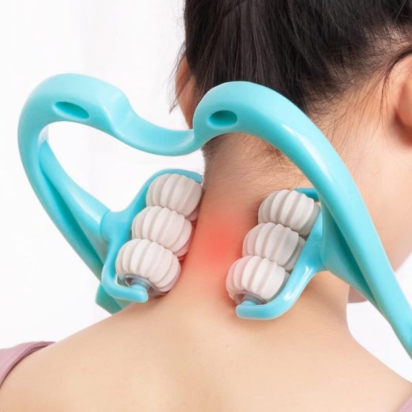 6 Wheel Pressure Point Manual Neck Massager