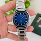 PP Date working white Chain Wrist Watch With Blue Dial